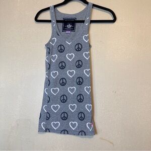 Victoria secret Pink Peace Love sign Y2K Tank Top